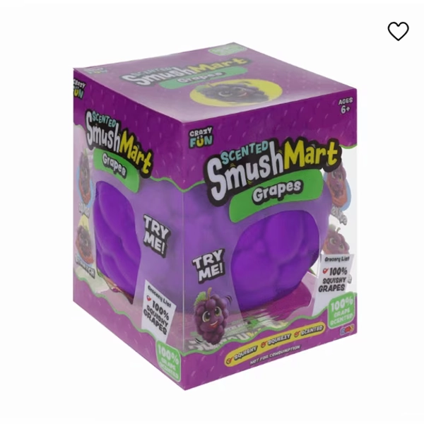 Smush Mart Scented Grapes Squishy Toys,Soft Sensory Stress Relief Tools for Teens and Adults - Fun Novelty Gift for Holiday Festivals