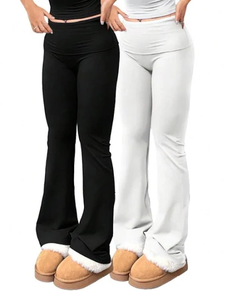 Women's Flare Elastic Waist Yoga Pants