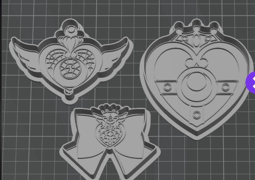 Sailor moon cookie cutter set 