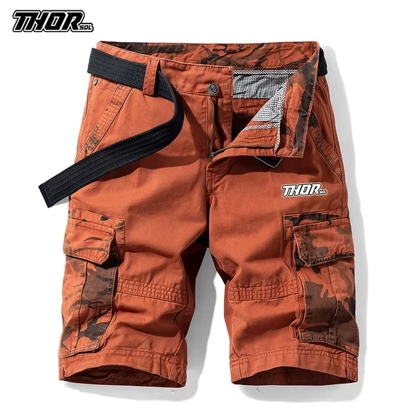 THORSOL Male Cycling Shorts Summer Cotton Breathable Mtb Pants Men Casual Shorts Bicycle Clothing Road Bike Cargo Bottoms Orange - AliExpress 18