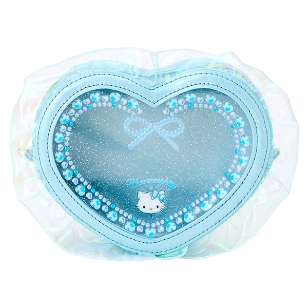 Charmmy Kitty Ballet Core Frill Trim Heart Zipped Case with Window