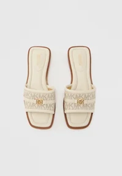 MANDY - Mules med hæl - cream