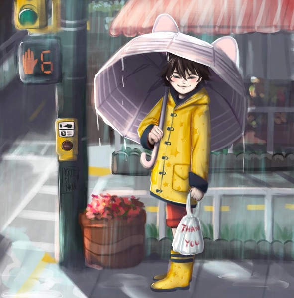 Smol Ranpo 7x7 Print (Ranpo Edogawa BSD)
