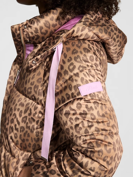 Marshmallow Cropped Puﬀer Jacket