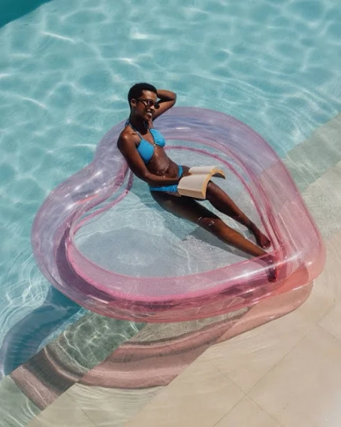 Funboy Mesh Heart Water Hammock