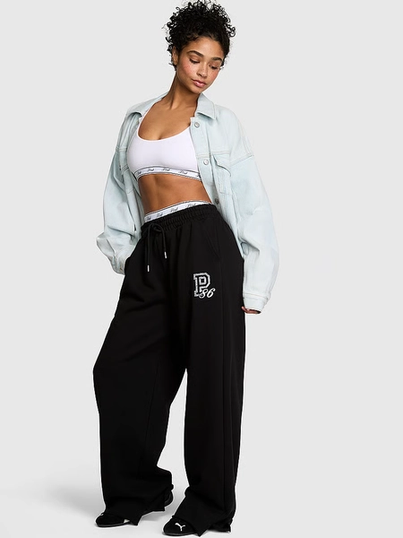 Campus Fleece™ Wide-Leg Split-Hem Sweatpants small