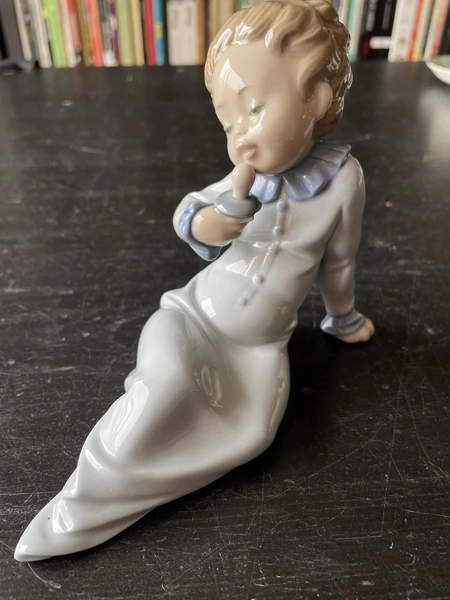 lladro Daisa Baby Pacifier Figurine 6" Child #5099 Porcelain 1980 #1 Mark