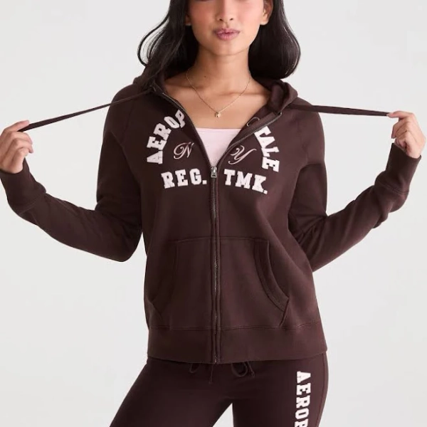 Aeropostale Womens' Aeropostale NY Full-Zip Hoodie Size