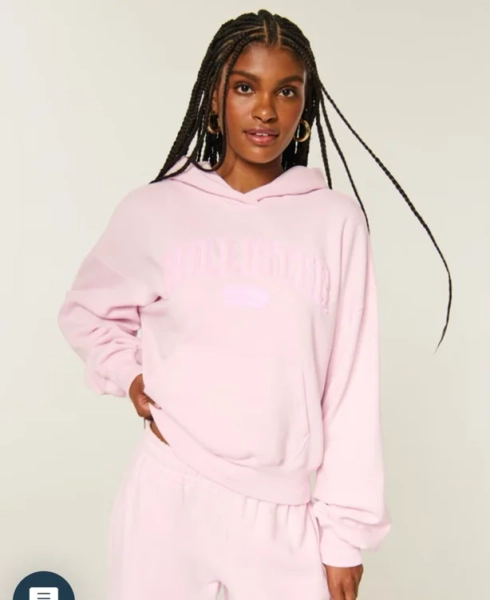 Hollister Feel Good Easy Logo Graphic Hoodie