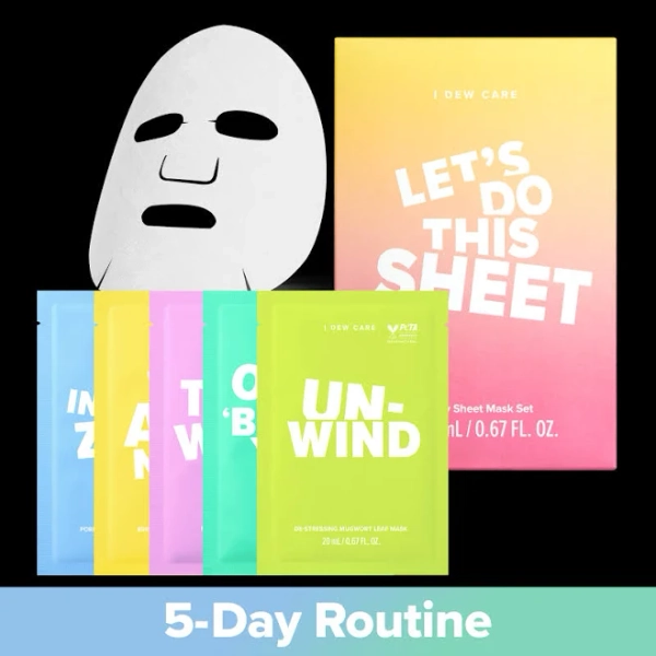 I DEW CARE Let's Do This Sheet 5-Day Sheet Mask Set