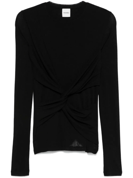 Nanushka blouse à détail torsadé | XXS