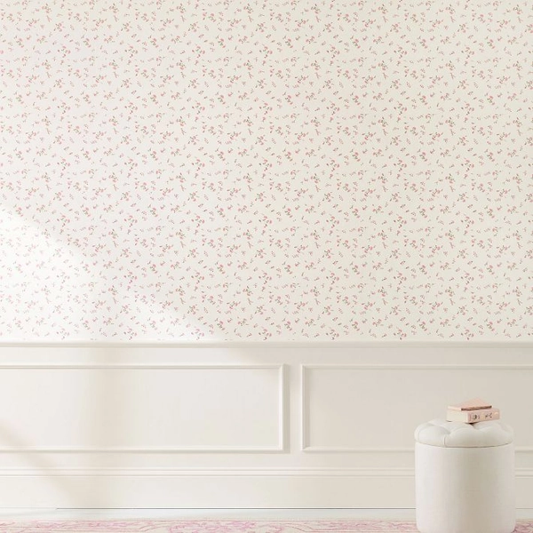 LoveShackFancy Prairie Wildflower Wallpaper - Pink