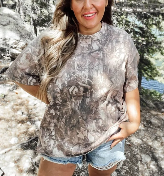 Birdie Oversized Camo T-Shirt