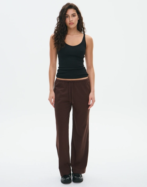 Cotton Tie Waist Sweatpant