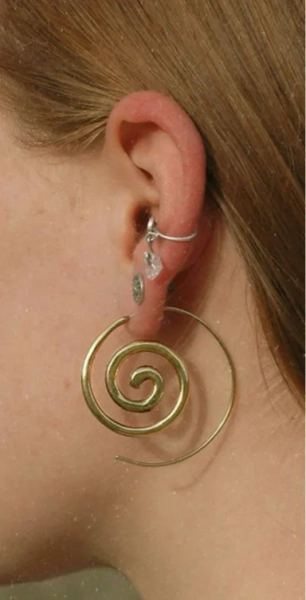 spiral earrings