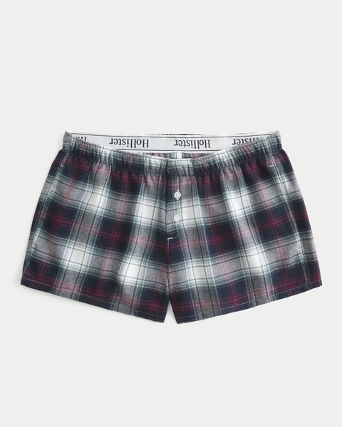 Flannel Boxer Shorts
