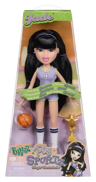 Bratz Play Sportz Jade Fashion Doll with Accessories, Basketball