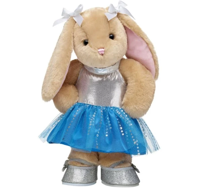 Build-A-Bear Pawlette Bunny Plush and Dress Gift Set