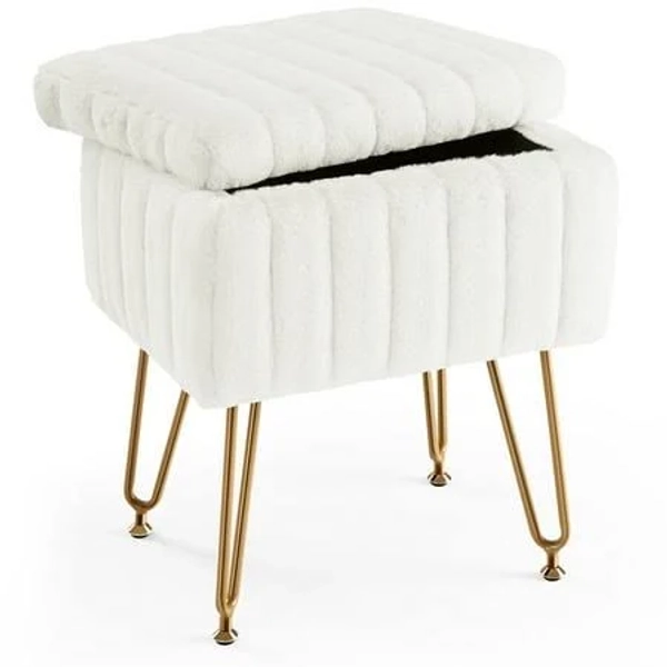 Blazezo Modern Vanity Stool Chair Ottoman Chair