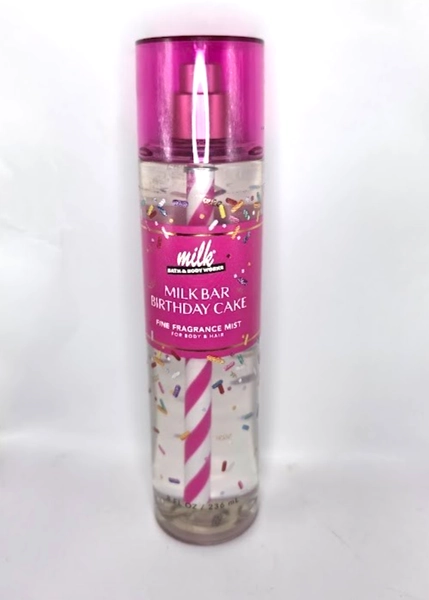 BATH AND BODY WORKS MILK BAR BIRTHDAY CAKE BODY MIST 8 FL OZ