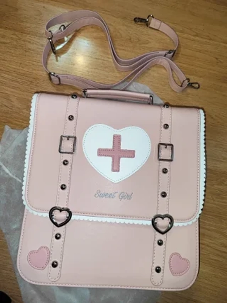 Bolso Lolita 3 Way JK Rosa PU