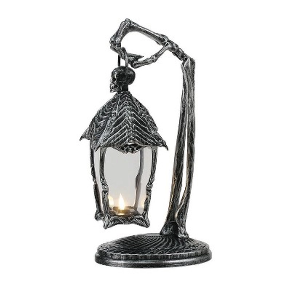 Skeleton Crew Hanging Lantern Plastic Halloween Decoration