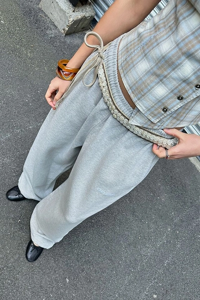 iets frans... Grey Harri Baggy Joggers