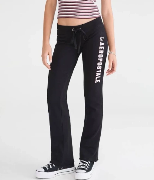 Aeropostale Women's 87 Fit & Flare Cotton Sweatpants