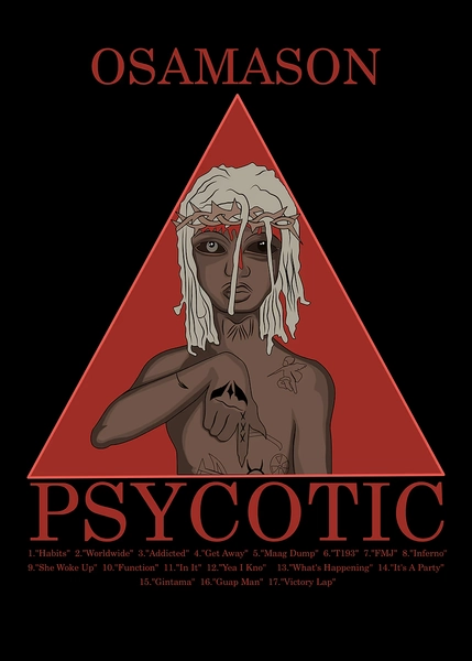 'Osamason Psychotic Album Cover Art' Poster, picture, metal print, paint by geeks holic | Displate