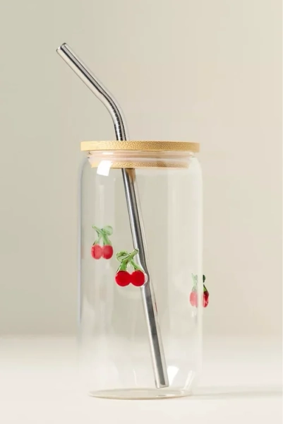 The Icon Juice Glass Tumbler with Lid