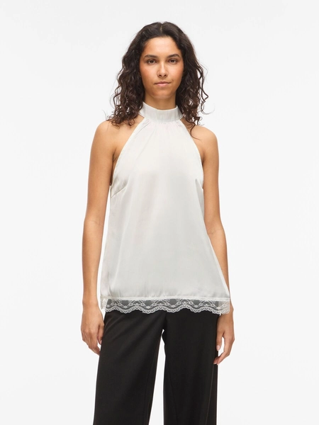 VISOFIE LACE HALTERNECK TOP
