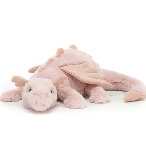 Jelly Cat Black Gold Pink Green Sky Dragon Plush Tags 50CM