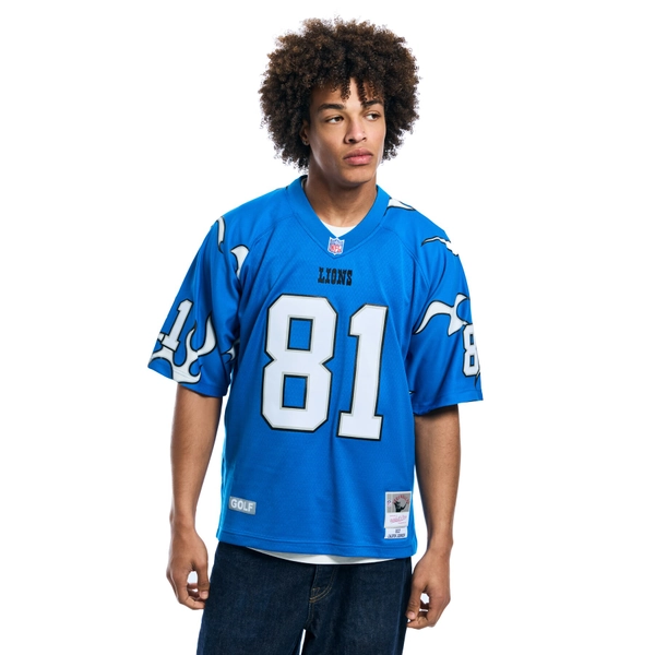 Unisex Detroit Lions Calvin Johnson Mitchell & Ness x Golf Wang Blue 2007 Legacy Fashion Jersey