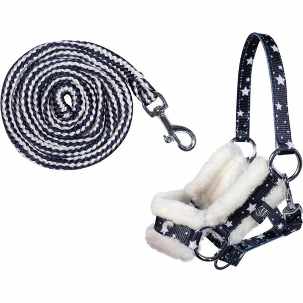 Halter undrick -Hobby Horsing- navy with star pattern