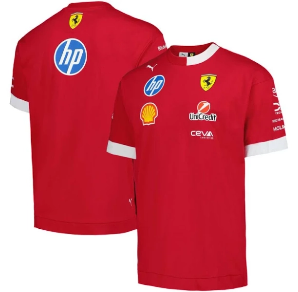 Mens Puma Scuderia Ferrari 2025 Replica Drivers T-Shirt