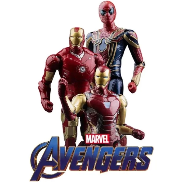 Marvel Avengers Superhero Spider Man Captain America Iron Man MK3 MK85 Figurine