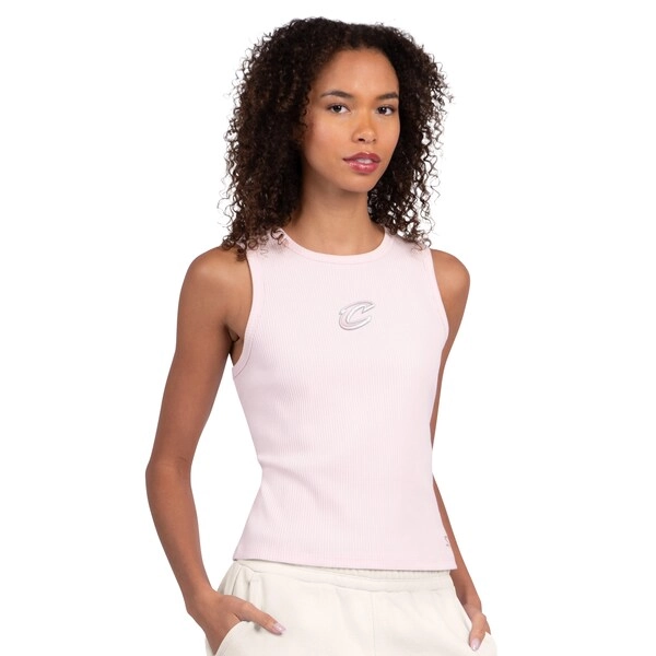 Women's Cleveland Cavaliers  Starter Pink Pastel Ribbed Tank Top