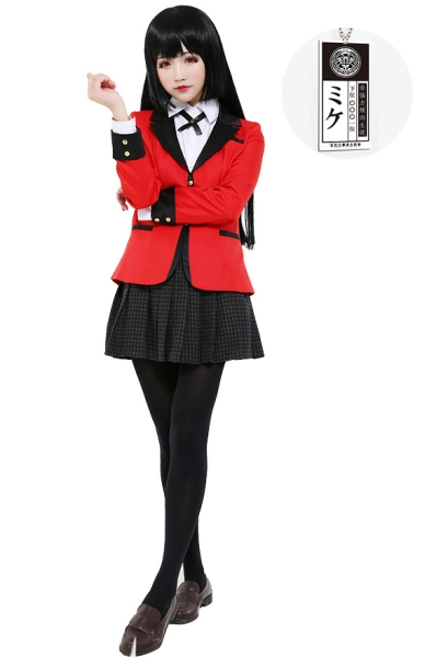 Kakegurui–Compulsive Gambler Cosplay Costume Jabami Yumeko Ririka Momobami Saotome Meari School Uniform