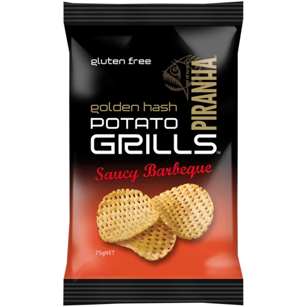 Piranha Golden Hash Potato Grills Saucy Barbeque 75g