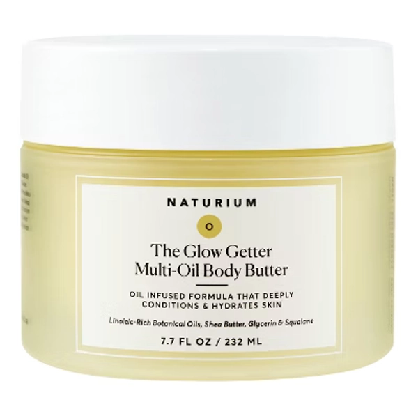 Naturium The Glow Getter Multi-Oil Body Butter - 7.7 fl oz: Deep Hydration, Whole Body, For Normal to Dry Skin