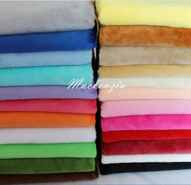 Solid Smooth Minky Fabric: Plush Cuddle Fabric - 65'' Wide By The Yard
