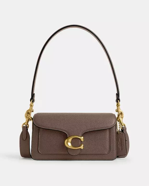 Brass/Dark Stone Tabby Shoulder Bag 20
