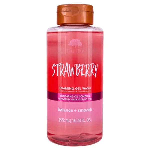 Tree Hut Strawberry Foaming Gel Body Wash - 18 fl oz