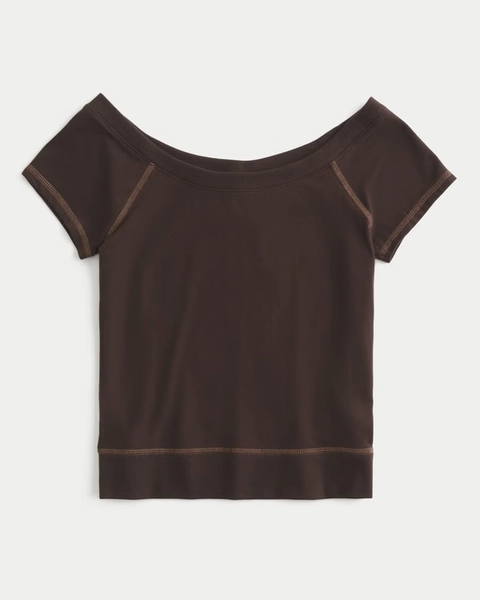 Banded Scoop T-Shirt