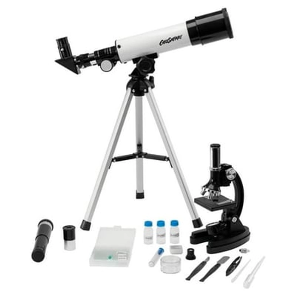 Educational Insights Beginner Telescope & Microscope Science Set  STEM Toy  Boys & Girls Ages 8+