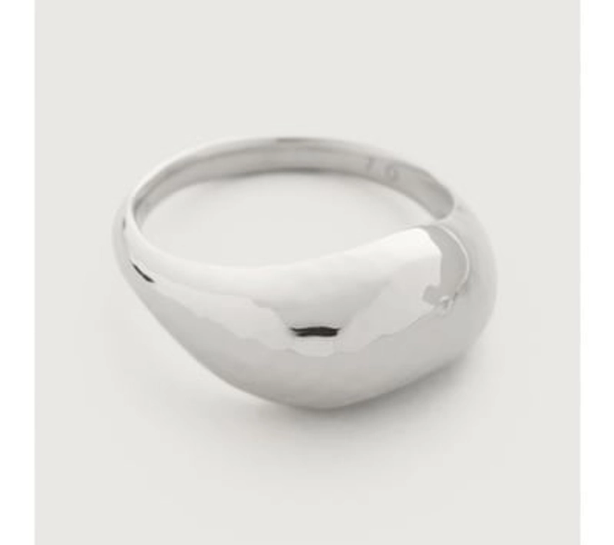 Monica Vinader Sterling Silver Deia Domed Ring