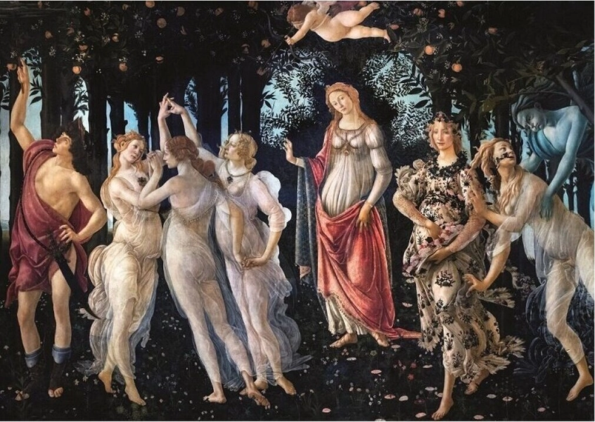 Puzzle d'arte Sandro Botticelli - La Primavera - 2000 pezzi