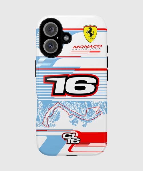 Charles Leclerc 2025 Monaco Helmet Phone Case