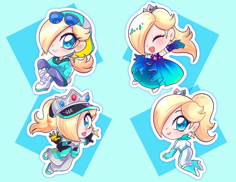 Mario Kart World - Rosalina stickers