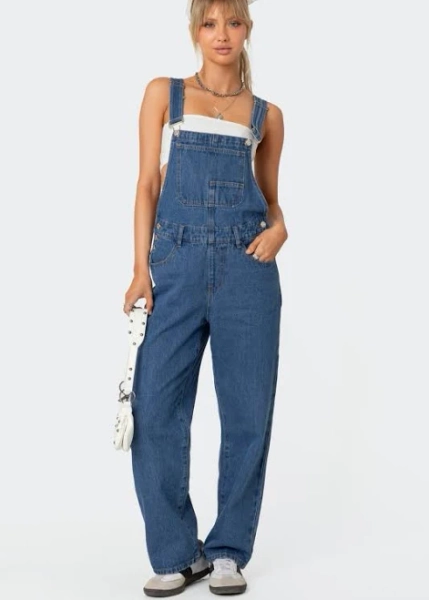 Edikted Women's Rosemary Denim Overalls